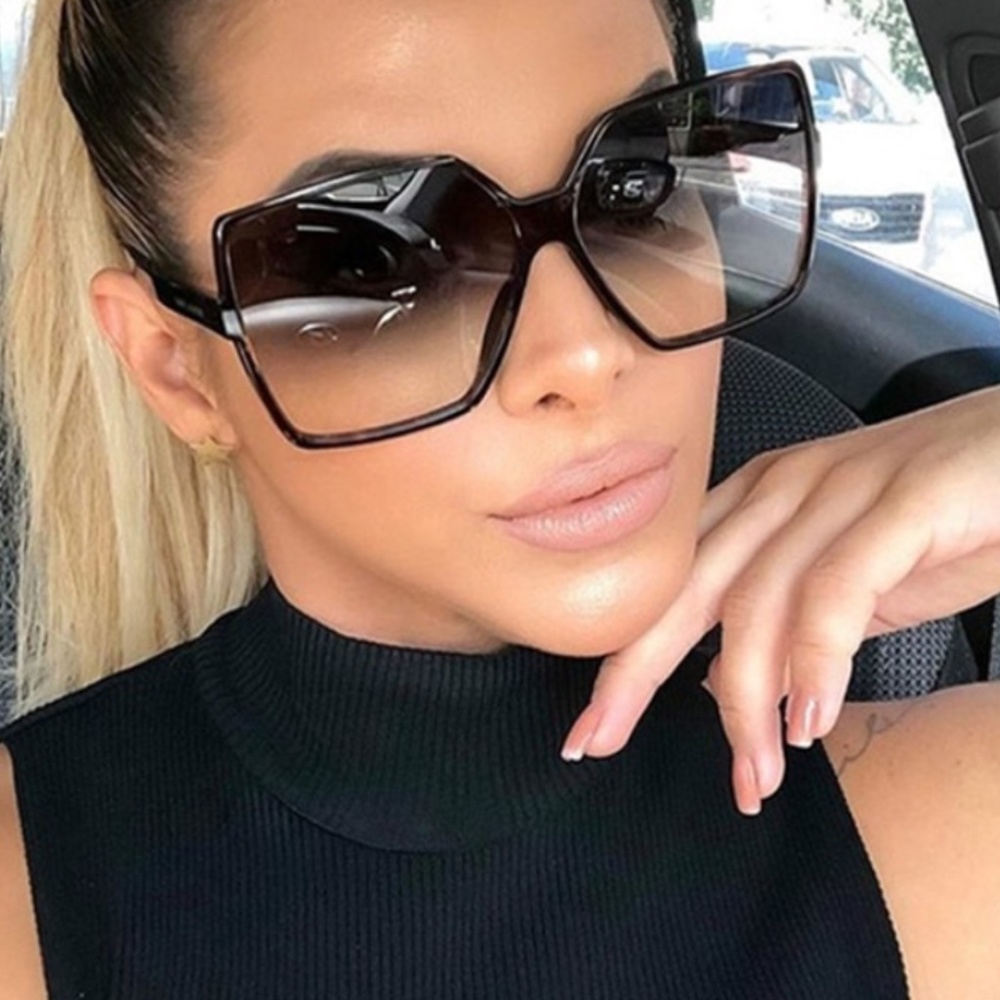 Luxe square oversized gradient sunglasses Sunglasses